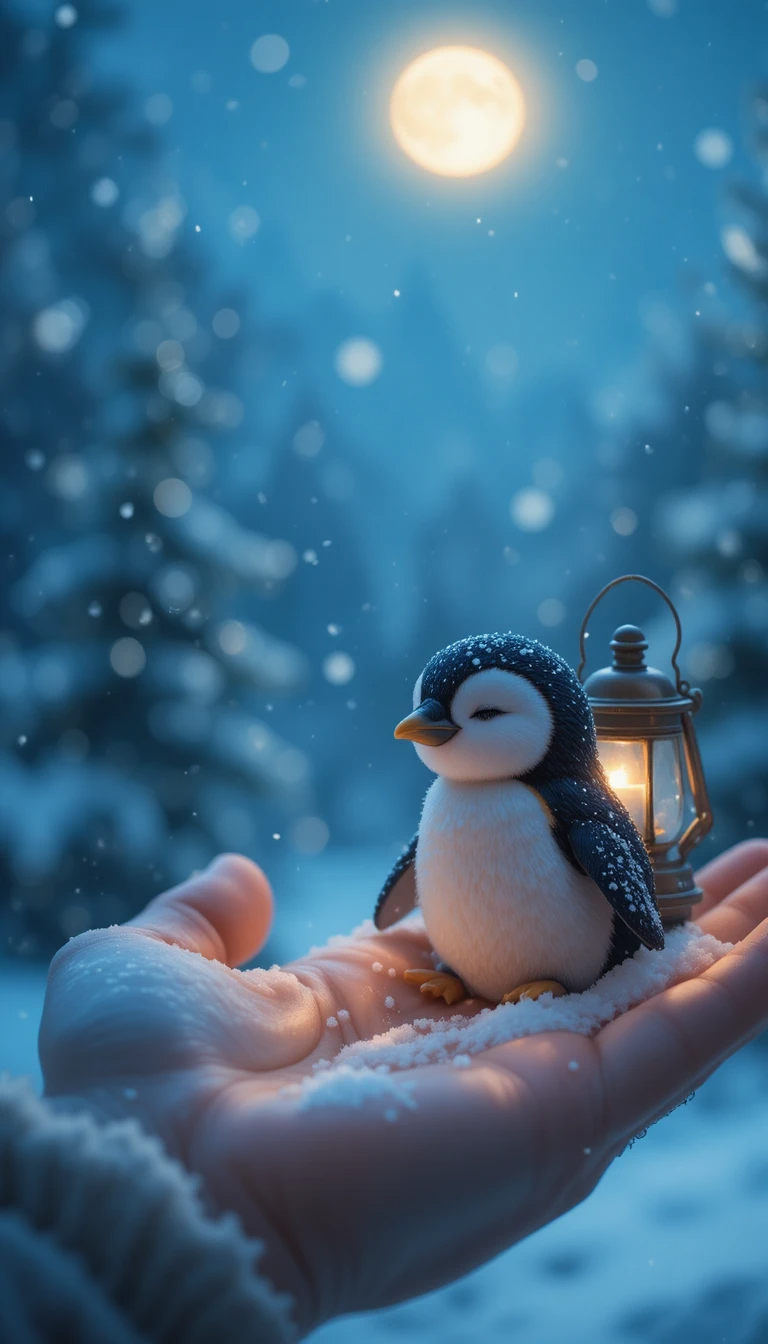 🌙  The Penguin’s Moonlit Wonderland